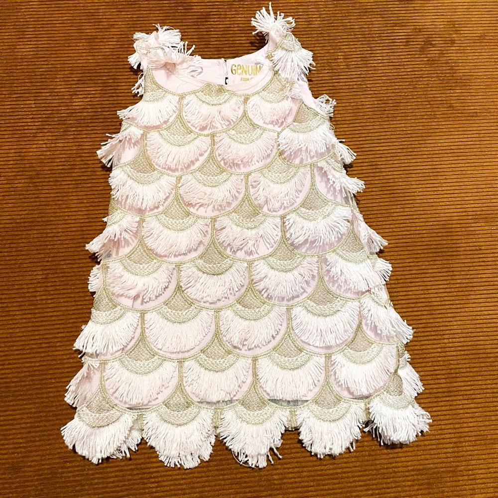 Genuine Kids OshKosh Scallop Fringe Dress